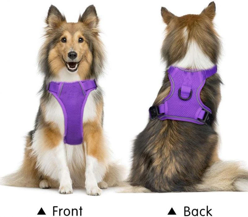 Highly Reflective Easy to Wear Mesh Dog Harness for Large Dogs