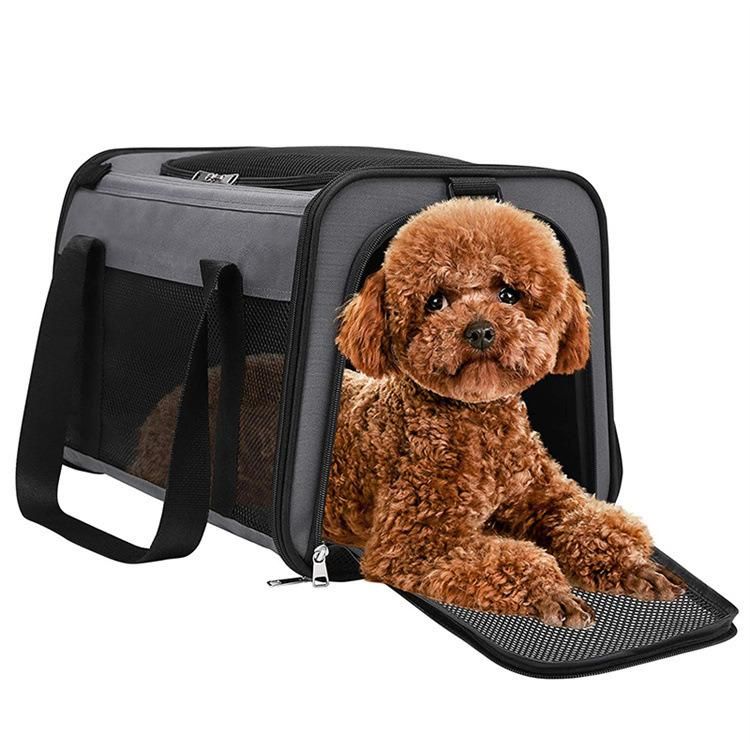 Customize OEM ODM Fashion Collapsible Carrier Travel Bag for Heavy Pets