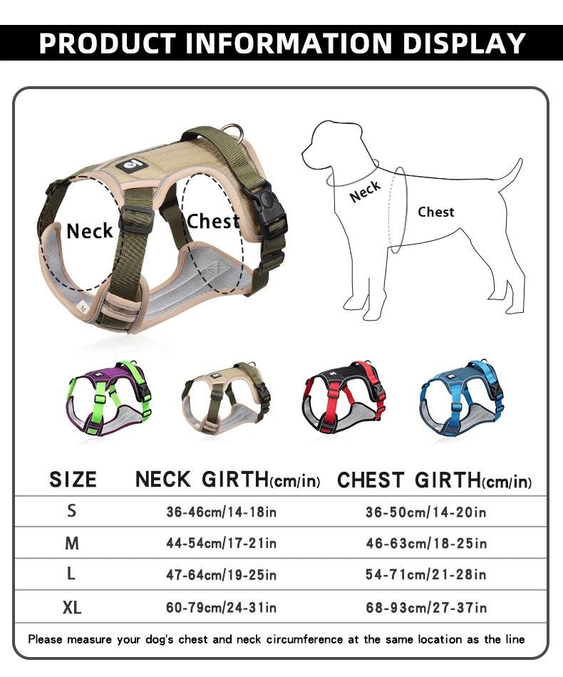 2022 Vest Type Large Dog Chest Strap with Explosion-Proof Impact Reflective Dog Traction Rope