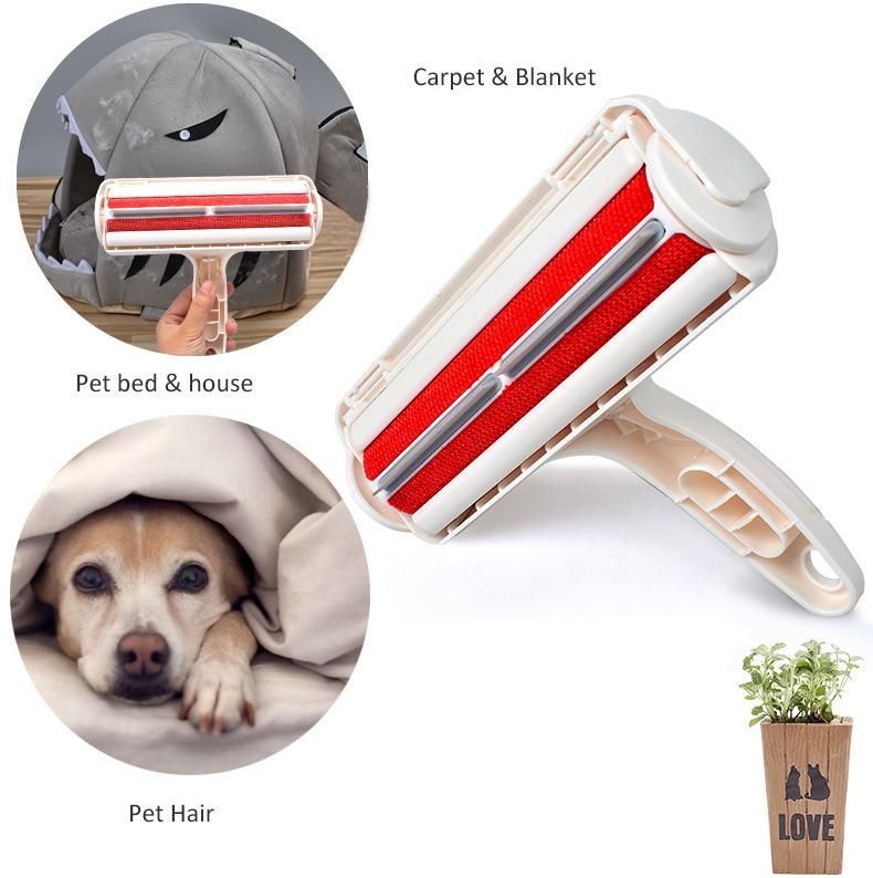Pet Hair Rolling Remover with Self-Cleaning Base