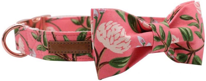 Custom Adjustable Dog Collar with Bow