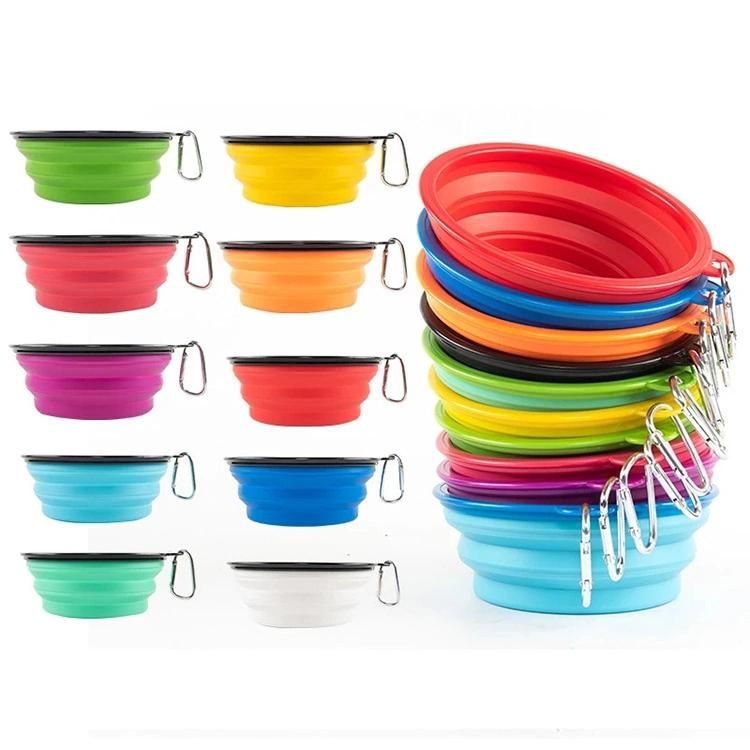 Multifunction Foldable Silicone Pet Water Bowl/Collapsible Travel Dog Bowl/Food Tray