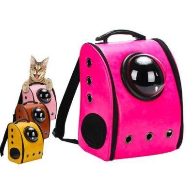 Amazon Hot Sale Big Space Folding Outdoor Pet Cat Dog Carrier Backpack Bag of Dog Walking Bag