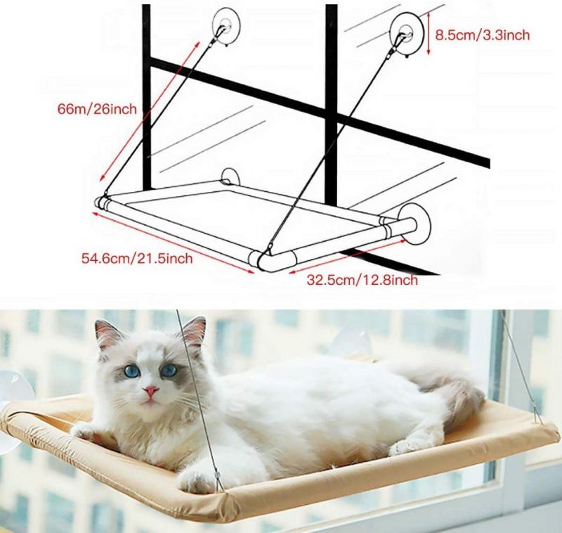 Cat Window Perch Strong Suction Cups Safety Cat Hammock