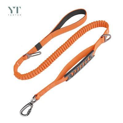 Luxury Heavy Duty Strong Shock-Absorbent Reflective Plain Nylon Tactical Dog Leash Training Dog Lead