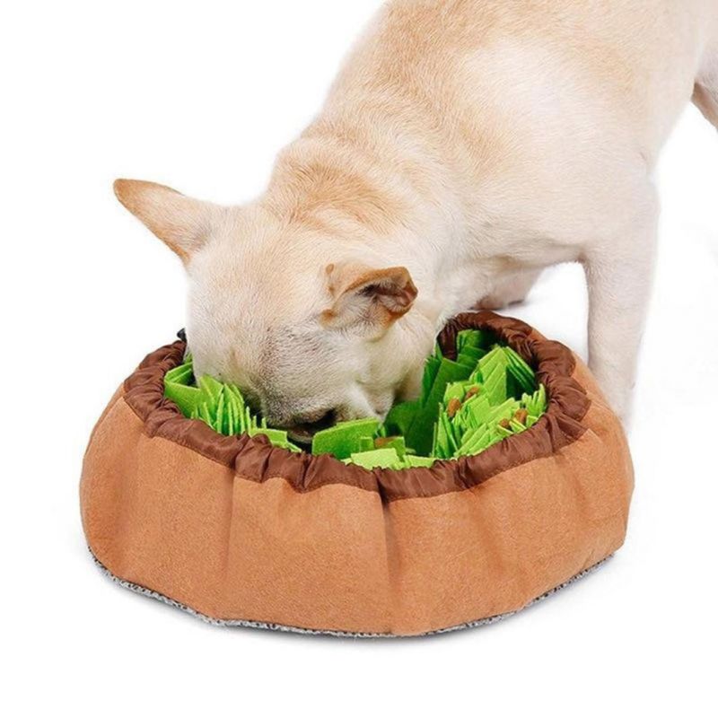 Dog Sniffing Mat Dog Puzzle Toy Pet Snack Feeding Mat Boring Training Mat