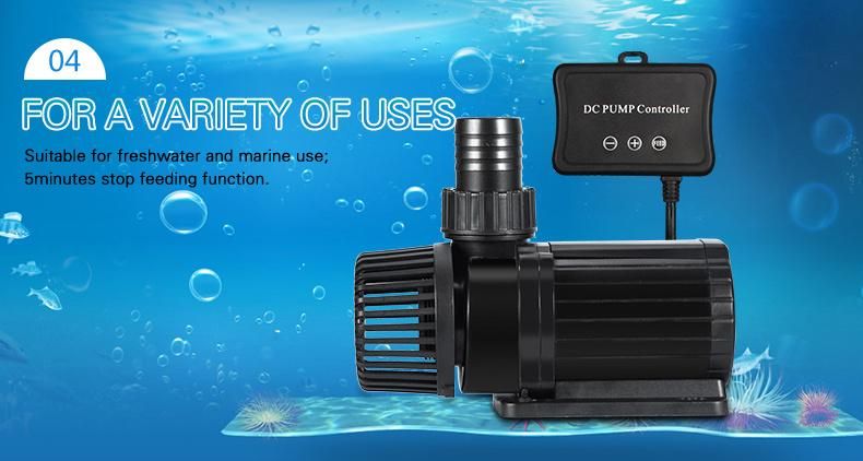5000L/H DC24V Aquarium Water Pump with Flow Adjustable for Ponds