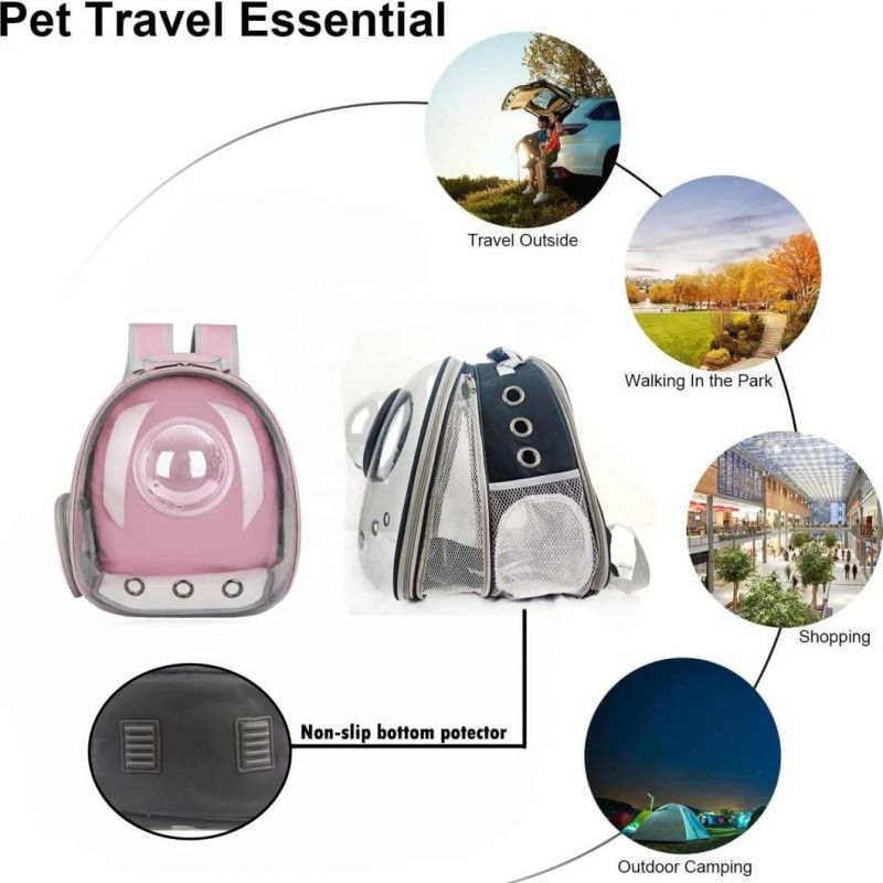 Airline-Approved Portable Expandable Large Space Fashion Pet Carrier Backpack Designed for Travel Hiking Walking & Outdoor Use