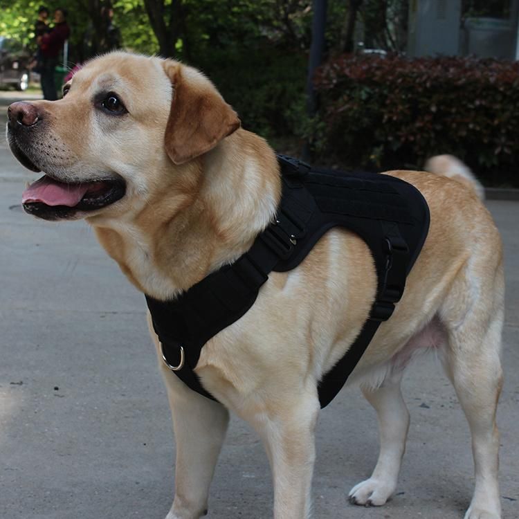 Custom Military Tactical Service Training Dog Vest Dog Police Harness for Large Dog