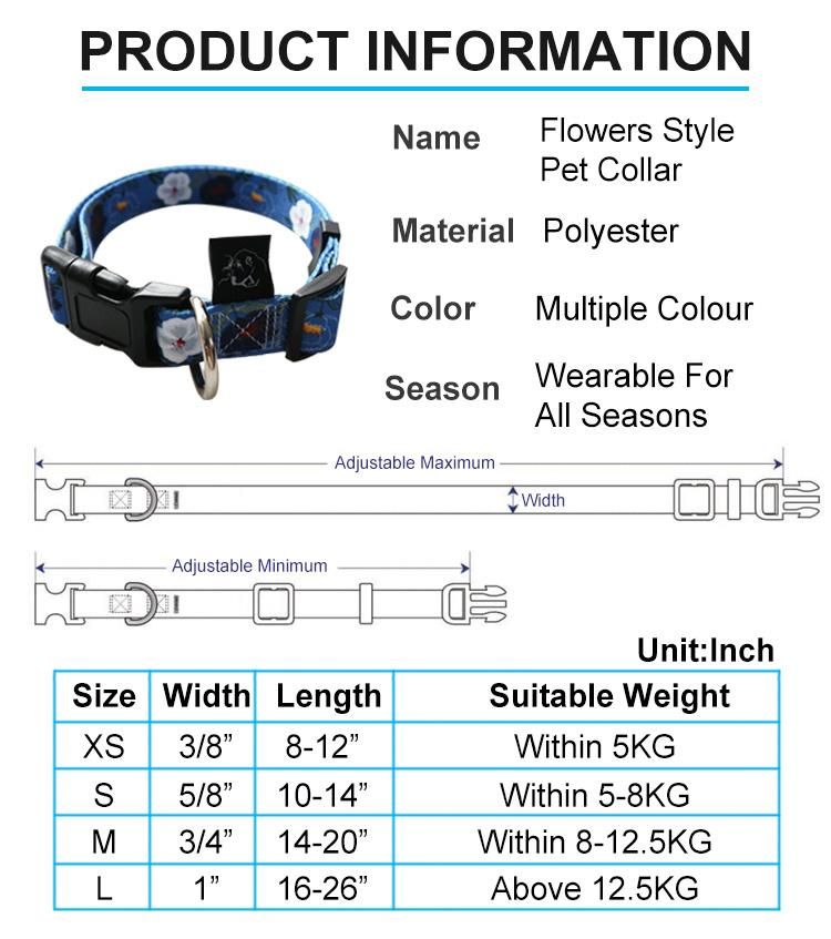 Pet Supply Soft Dog Collar with Safety Buckle Pet Accessories