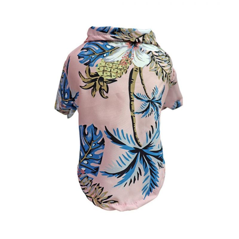 Dog Hawaiian Shirt Pet Shirts Puppy T-Shirts Beach Cool Clothes