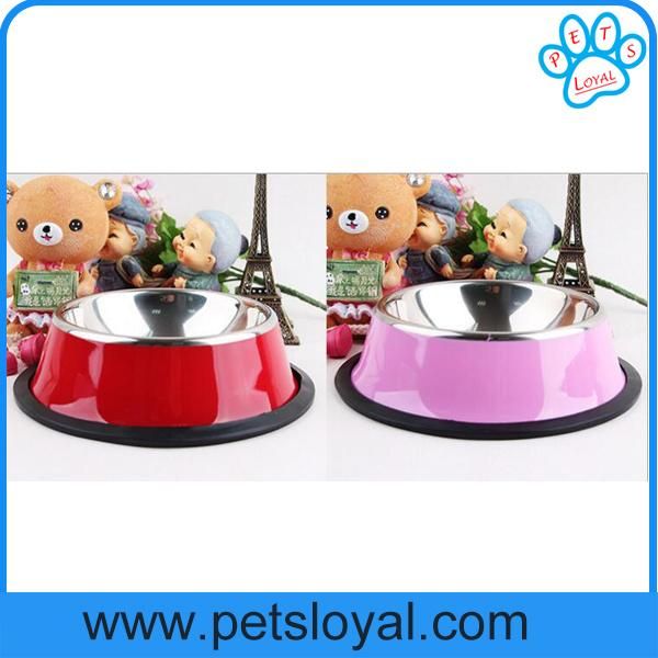 Factory Wholesale Cheap Stainless Steel Pet Dog Bowl