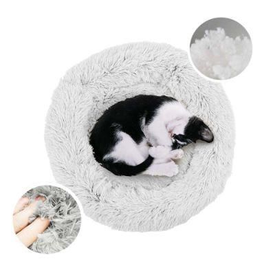 Pet Product Donut Dog Cat Bed, Anti-Slip Self-Warming Pet Bed