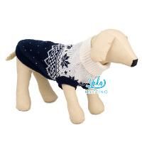 RPET Christmas Jacquard Knit Dog Jersey Snowflake Lesh Hole