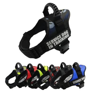 Adjustable Reflective No Pull Outdoor Walking Jogging Service Pet Dogs Harness