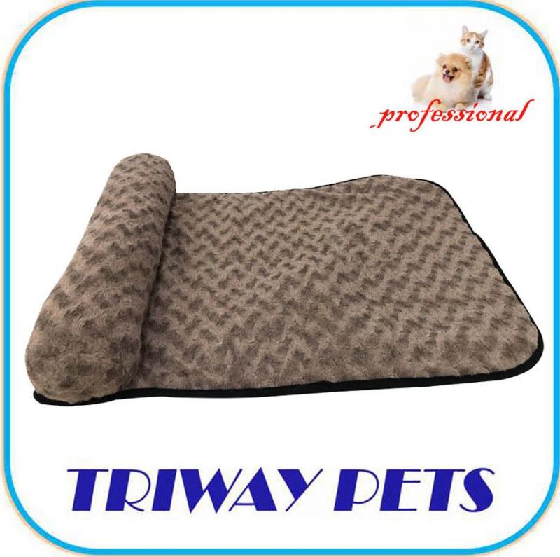 Latest Design Cationic Circle Fur Dog Pet Pillow