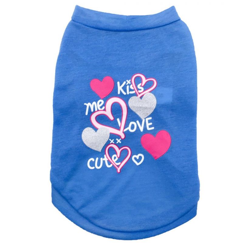 Polyester Printed Dog T Shirt Pet Clothes