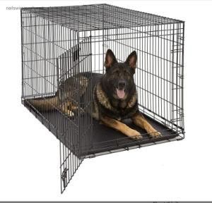 Amazon hot sale heavy duty folding transport dog cage pet cage with single door or double door