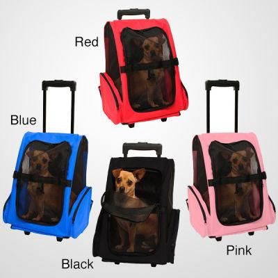 Portable Comfort Oxgord Pet Travel Cat Dog Rolling Backpack