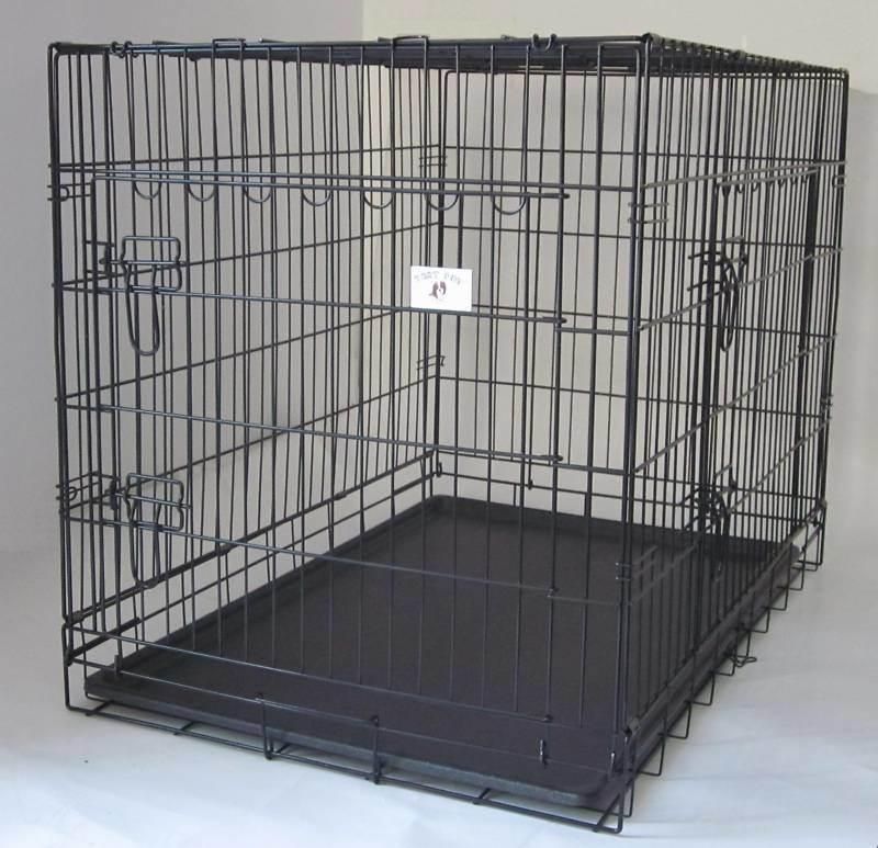 Metal Pet Cage for Dogs with Double Doors (IDW027)