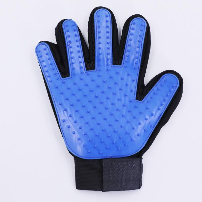 Pet Hair Gloves Pet Cleaning Grooming Glove Dog Cat Hair Removal Silicone Brush Left/Right