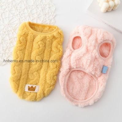 Wholesale Dog Clothes Warm Padded Vest Dog Clothes Winter Cat Clothes