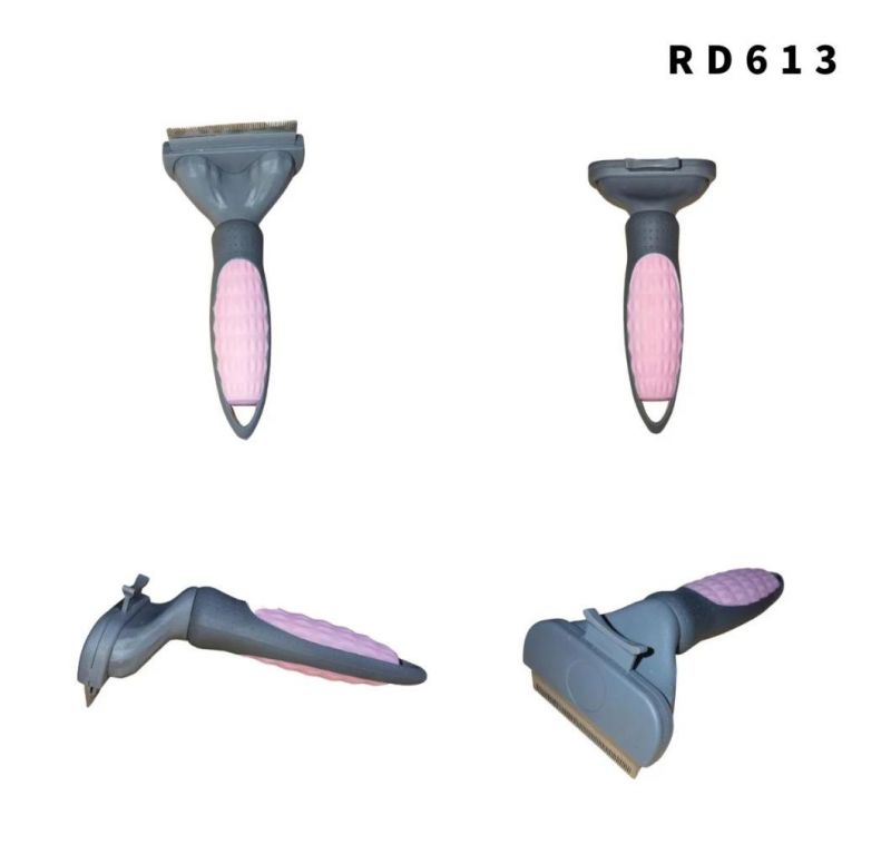 Petto Convenient Self Cleaning Automatically Dog Cat Slicker Brush Remove Dog Hairs Pet Grooming Brush Pink-M