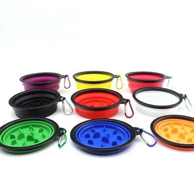 Foldable Dog Pet Travel Food Feeding Bowl Water Dish Portable Silicone Bowl