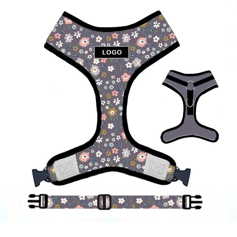 Sublimation Printing Design Soft Comfortable No Pull Dog Harness for Puppy