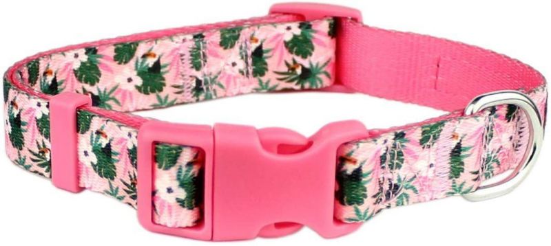 Beautiful Spring and Plaid Designs Pet Adjustable Nylon Dog Collar