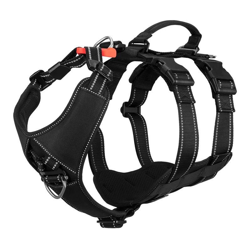 6 Adjustment Points Reflective Tactical Dog Strap Harness Mobility Vest with Lift Handle