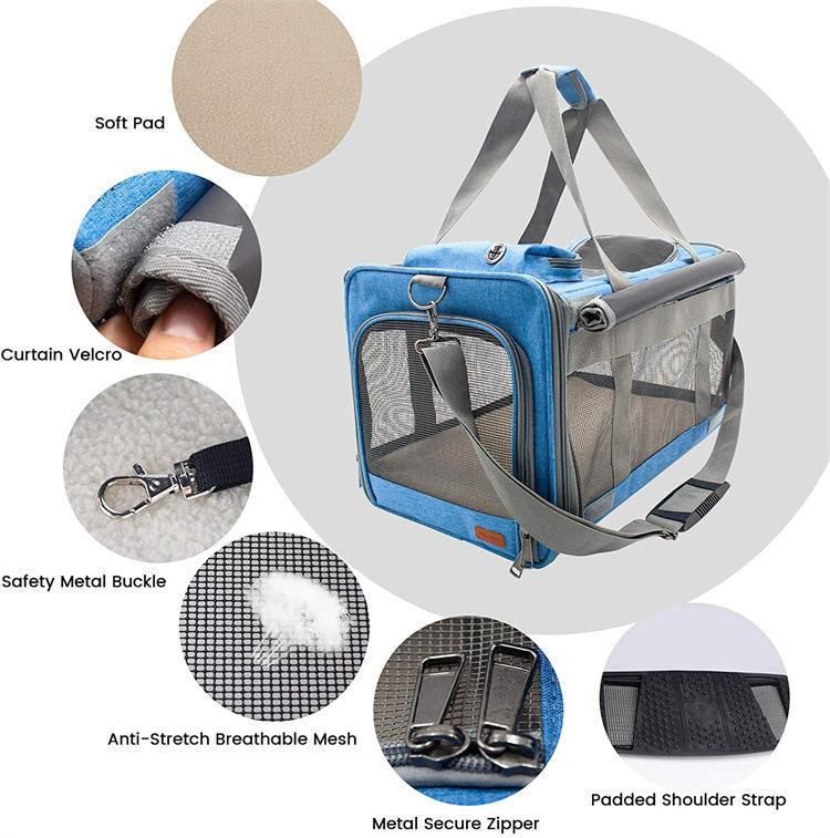 Customize OEM ODM Pet Travel Foldable Pet Carrier Backpack