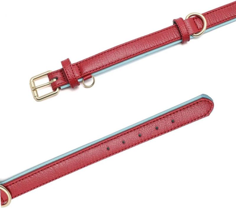 High Quality Genuine Leather Flexible and Ultra Soft Dog Collar