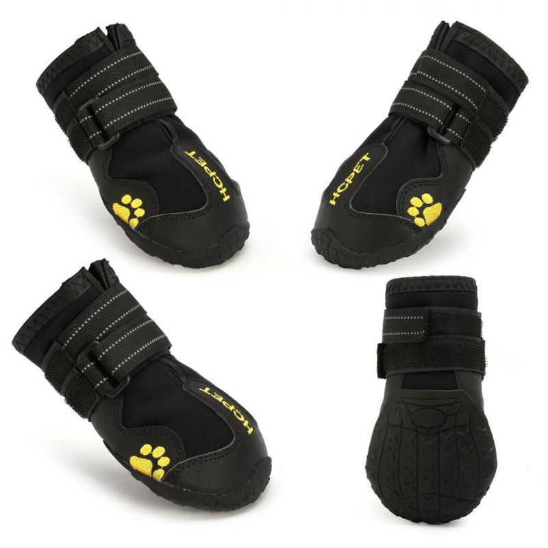 Reflective Dog Shoes Pet Waterproof Anti-Slip Rain Boots Paw Protectors