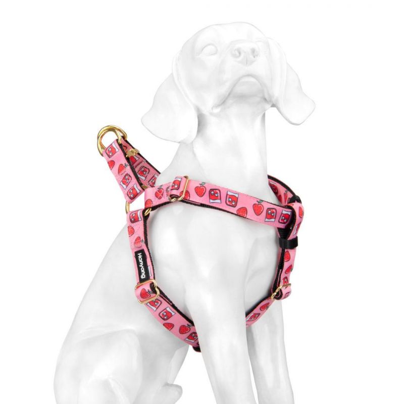 Factory New Style Custom Fashionable Sublimation Polyester Cute Dog Harness