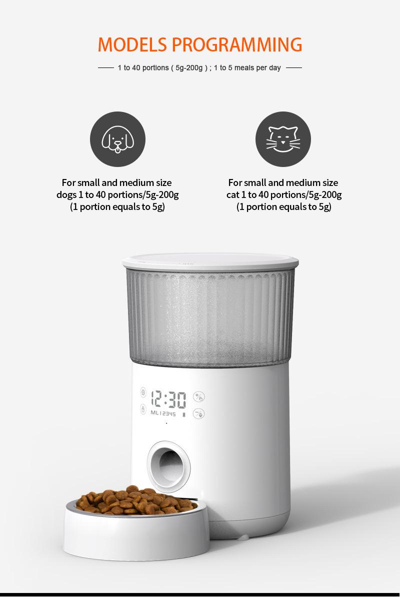 Automatic Pet Food Feeder Smart Pet Dispenser of Dog and Cat