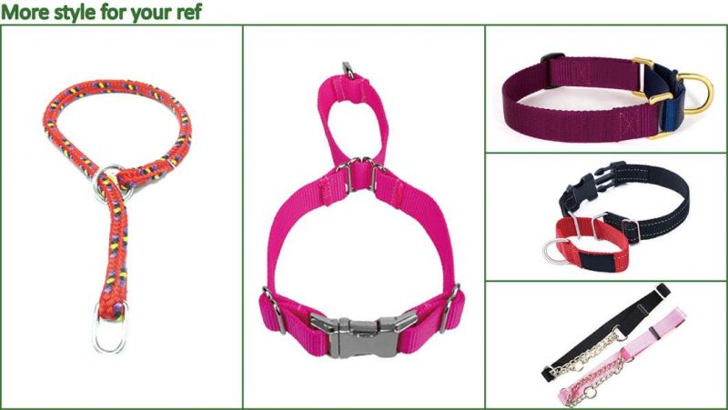 Solid Blank Nylon Collars for Dog