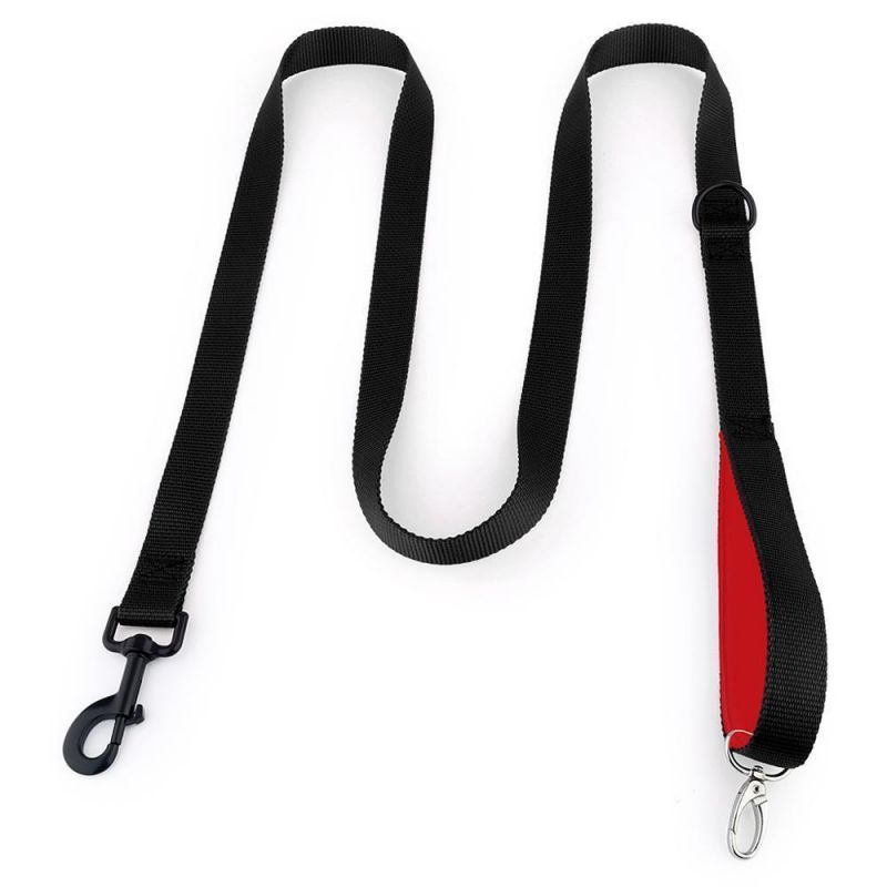 Hands Free Dog Lead with Neoprene Padding 2 Hooks Nylon Pet Dog Leash