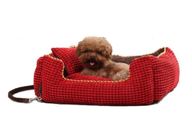Wholesale Luxury and Washable Pet Bed Soft Pillow Set