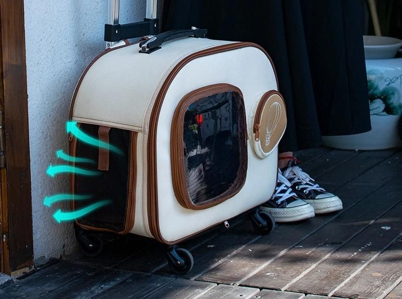 Hot Sale Pet Bag Cat out Bag Large Capacity Trolley Cat Bag Portable Double Shoulder Pet Backpack