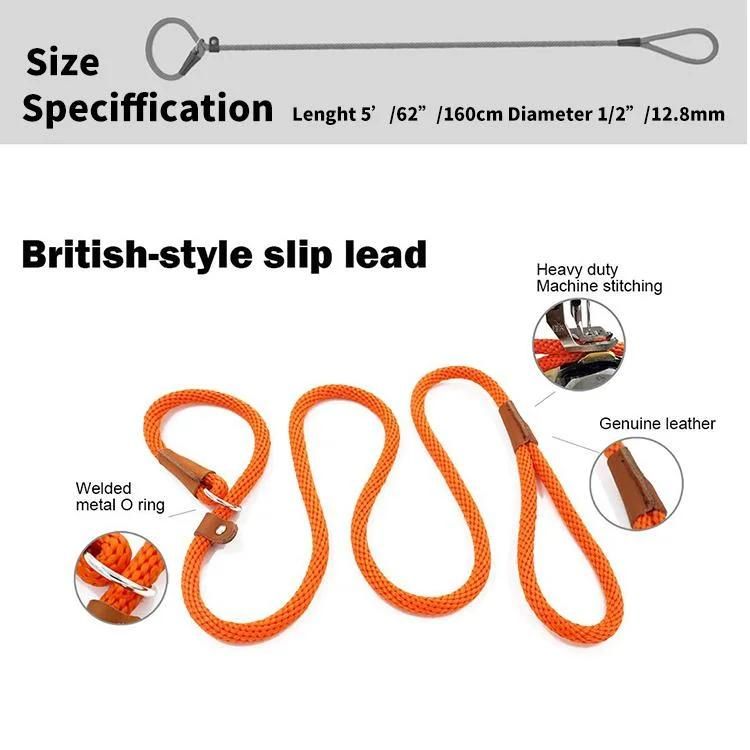 Braided Nylon Rope Dog Leash Lead