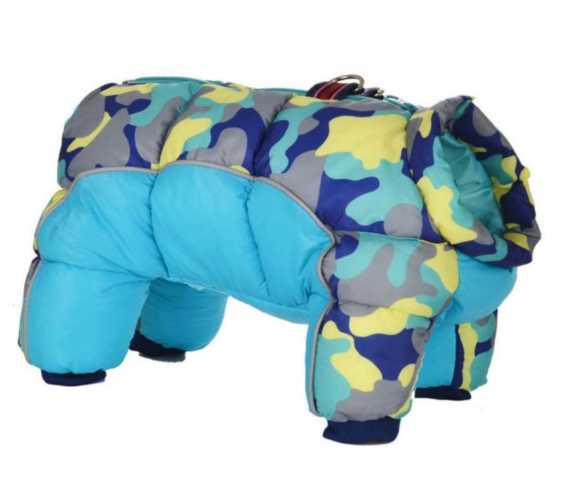 Pet Camouflage Winter Coat Fleece Large Dog Clothes Jacket Jumpsuit