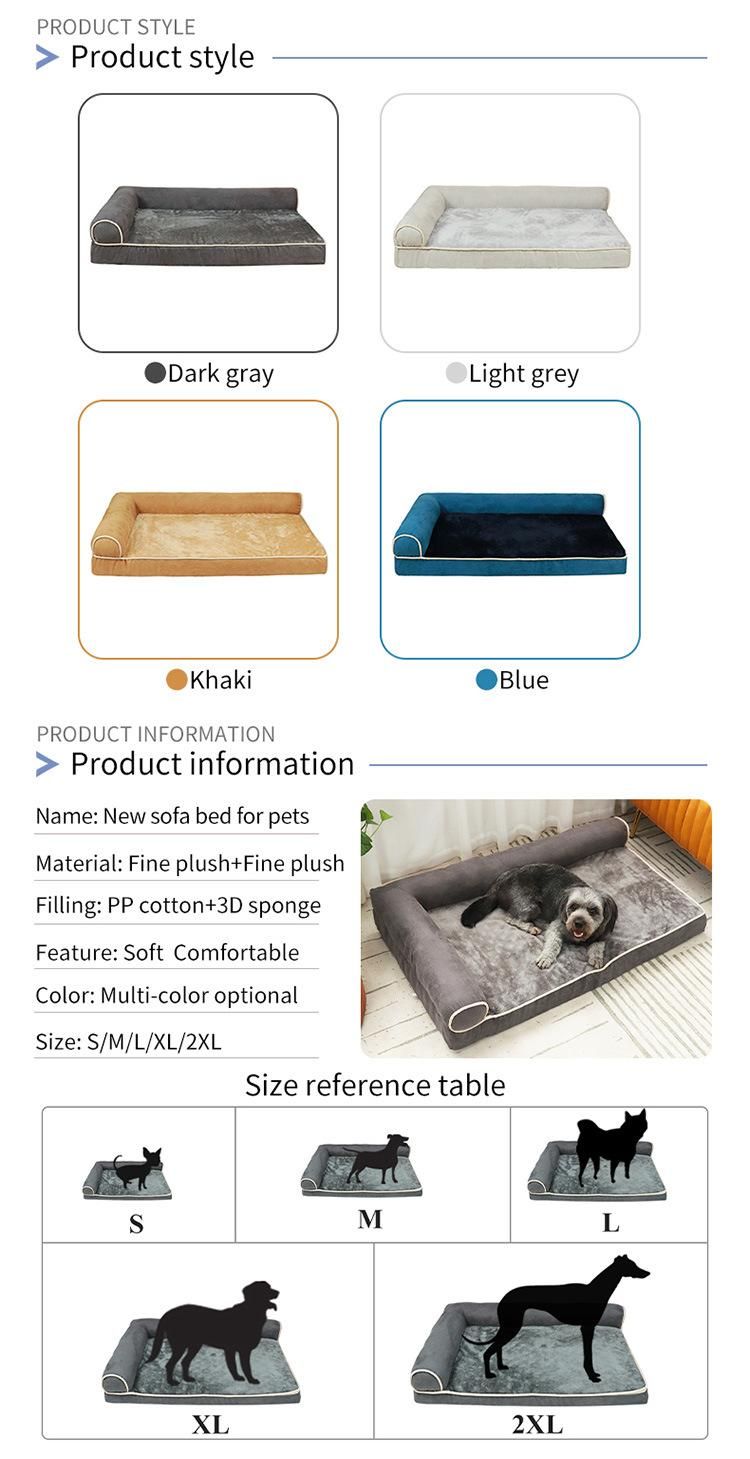 Customization Large Cat Bed Faux Fur Dog Cushion