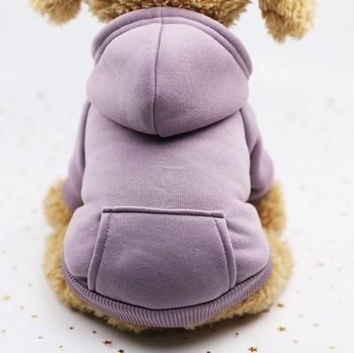 Winter Dog Hoodie Sweatshirts with Pockets Warm Dog Clothes for Small Dogs