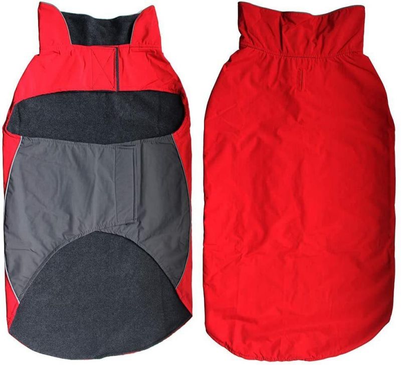 Waterproof Dog Jacket Fleece Lined Dog Coat for Winter Warm