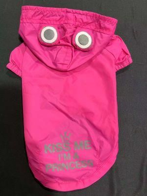 &quot;Kiss Me I Am The Princess&quot;Puppy Rain-Proof Coat Pet Rain-Proof Products