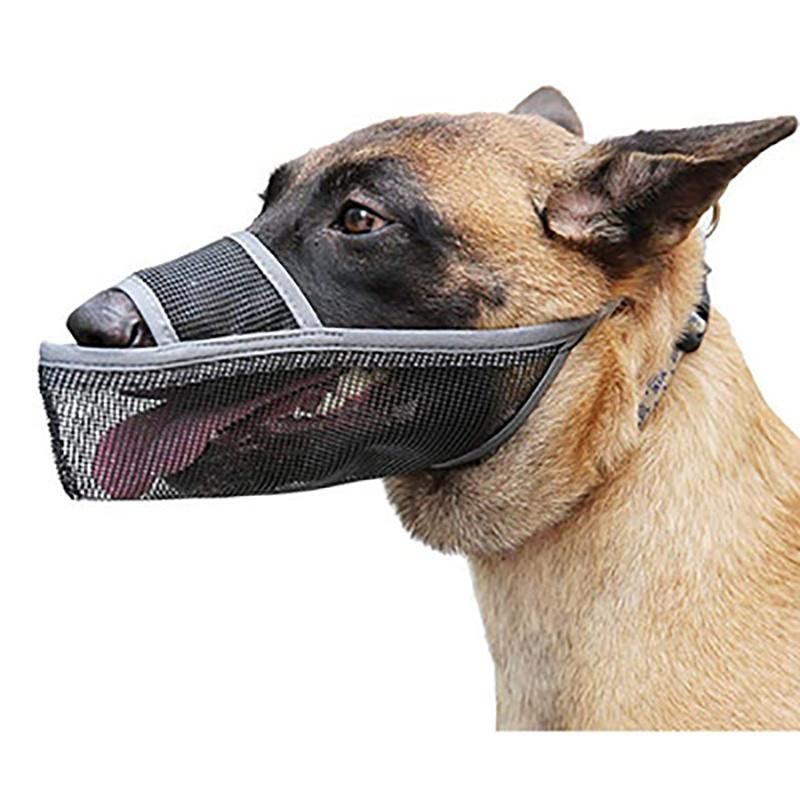 Adjustable Nylon Soft Padded Pet Muzzle Comfortable Dog Mouth Cover