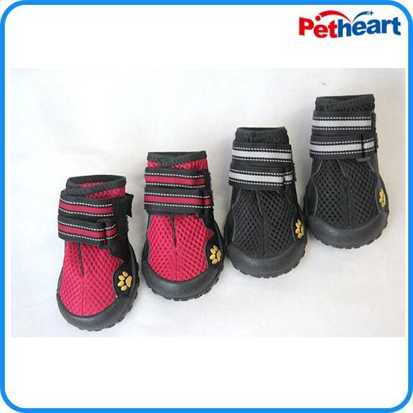 Breathable Pet Mesh Shoes for Waterproof Dog Boots Reflective Magic Tape