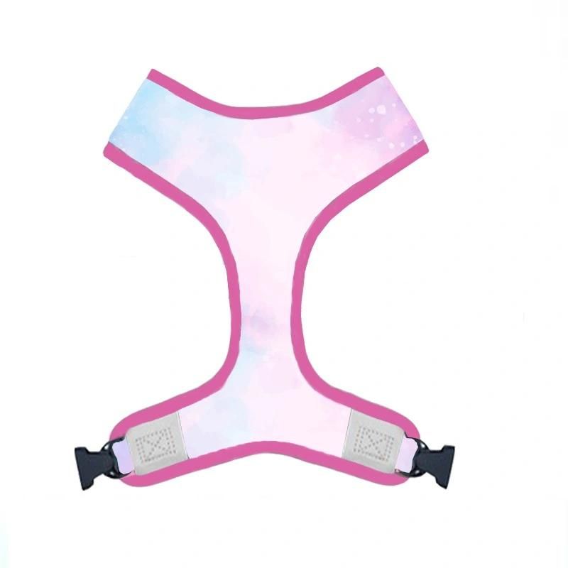 Reversible Reflective Waterproof Soft Dog Neoprene Harness Leash Collar Bandana