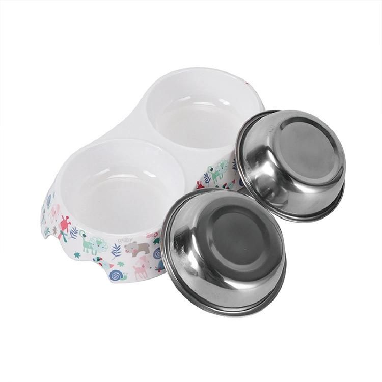 Pet Bowl Modelling Bowl Dog Food Set Cartoon Dog Bowl Cute Cat Dog Feeding Bowl